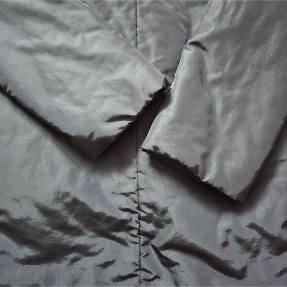 MAXMARA Weekend coat over womans Size Medium Hooded Black - Picture 5 of 11